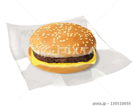 チーズバーガー（ゴマバンズ）包み紙付き 130510050