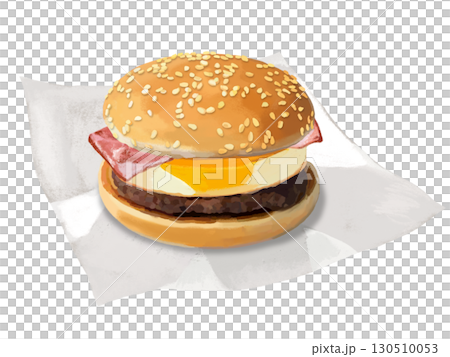 月見バーガー（ゴマバンズ）包み紙付き 130510053