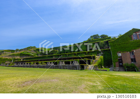 新潟県佐渡市相川北沢町 佐渡金山の選鉱所の遺構である北沢浮遊選鉱場 新潟県佐渡市相川北沢町 佐渡金山の選鉱所の遺構である北沢浮遊選鉱場 130510103