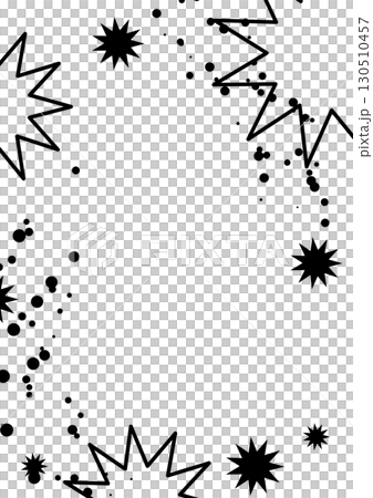 卡通風格爆炸與星星效果框架 卡通風格爆炸與星星效果框架 130510457