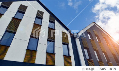 A modern tenement house in the city. A modern tenement house in the city. 130511019