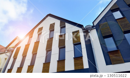 A modern tenement house in the city. A modern tenement house in the city. 130511022