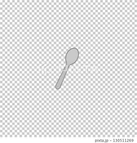 スプーンのカラーアイコン、素材、背景なし、イラスト、資料作り、日用品 130511269