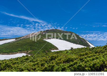 トンビ岩から見る白山御前峰の山頂部 初夏の白山御前峰登山(トンビ岩コース) トンビ岩から見る白山御前峰の山頂部 初夏の白山御前峰登山(トンビ岩コース) 130511391