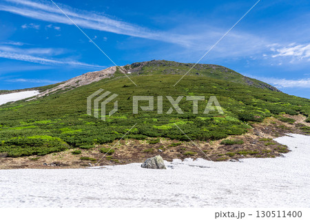 白山室堂平の雪原から見る御前峰 初夏の白山御前峰登山(トンビ岩コース) 白山室堂平の雪原から見る御前峰 初夏の白山御前峰登山(トンビ岩コース) 130511400