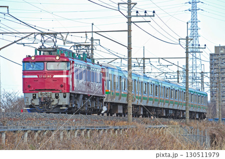 武蔵野線 東川口-東浦和 JR東日本 EF81-140(長岡)+E231系1000番台 U64編成 武蔵野線 東川口-東浦和 JR東日本 EF81-140(長岡)+E231系1000番台 U64編成 130511979