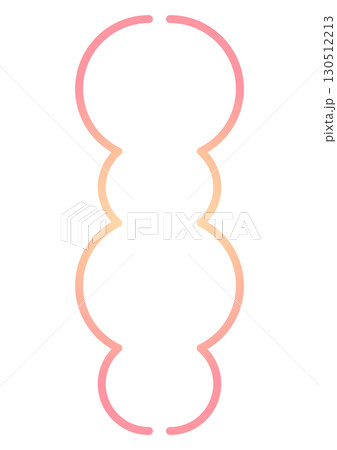 丸が連なった縦長グラデーションフレーム 丸が連なった縦長グラデーションフレーム 130512213