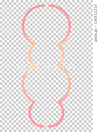 丸が連なった縦長グラデーションフレーム 丸が連なった縦長グラデーションフレーム 130512213