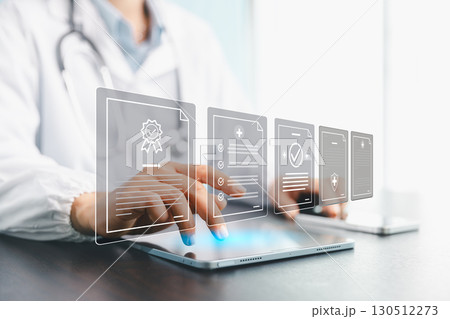 Health care operation, planning, quality management concept including assurance, ISO standard, detailed checklist guide medical staff, doctor in completing business, service document to medical system 130512273