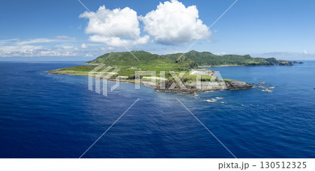 Aerial view of green island in Taiwan 130512325