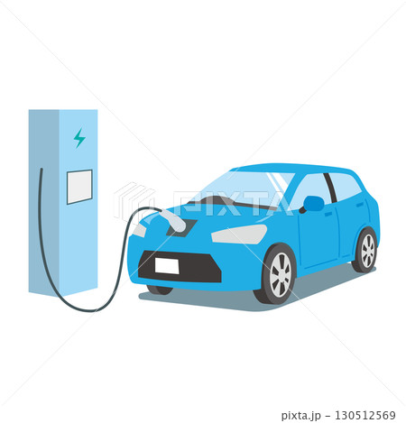 充電する電気自動車 充電する電気自動車 130512569