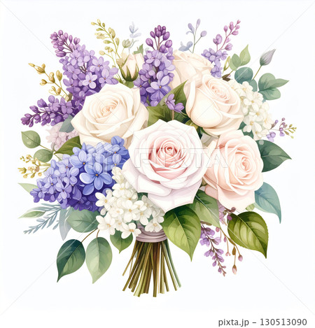 シックな色合いの薔薇の花束 130513090