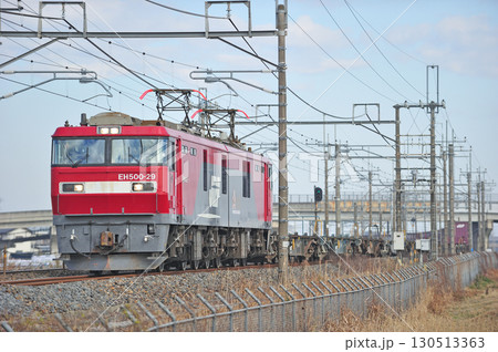 東北本線　栗橋ー東鷲宮　JR貨物　EH500-29（仙台） 130513363