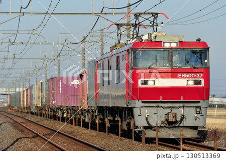 東北本線 栗橋ー東鷲宮 JR貨物 EH500-37(仙台) 東北本線 栗橋ー東鷲宮 JR貨物 EH500-37(仙台) 130513369