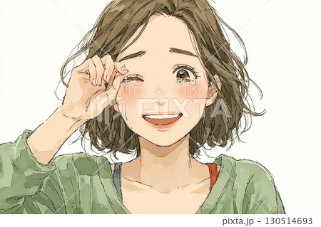 美優シリーズ:美優、涙を流しながら笑うシーン 美優シリーズ:美優、涙を流しながら笑うシーン 130514693