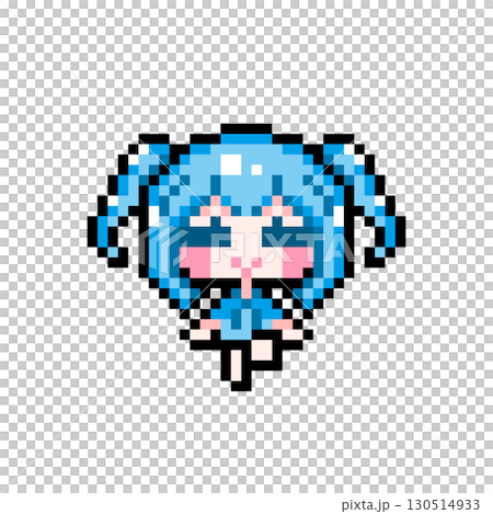 像素藝術人物:一個綁著小辮子坐著拍打雙腿的女孩(2) 像素藝術人物:一個綁著小辮子坐著拍打雙腿的女孩(2) 130514933