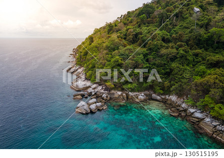 Aerial view of Koh Racha Noi, a beautiful tropical island in Andaman sea, Phuket, Thailand. Aerial view of Koh Racha Noi, a beautiful tropical island in Andaman sea, Phuket, Thailand. 130515195