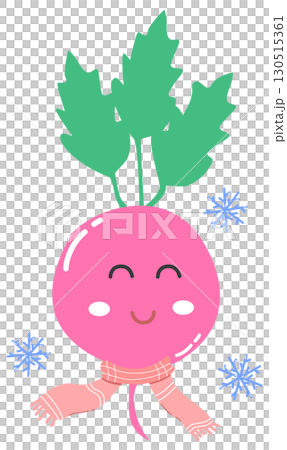 cute and minimal beetroot with smiling face cute and minimal beetroot with smiling face 130515361