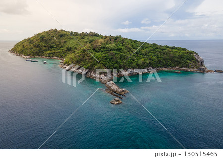 Aerial view of Koh Racha Noi, a beautiful tropical island in Andaman sea, Phuket, Thailand. Aerial view of Koh Racha Noi, a beautiful tropical island in Andaman sea, Phuket, Thailand. 130515465