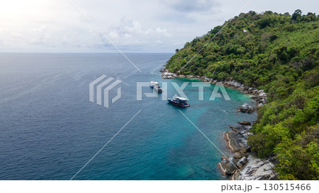 Aerial view of Koh Racha Noi, a beautiful tropical island in Andaman sea, Phuket, Thailand. Aerial view of Koh Racha Noi, a beautiful tropical island in Andaman sea, Phuket, Thailand. 130515466