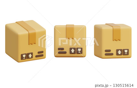 Package Box 3D Icon graphic 130515614