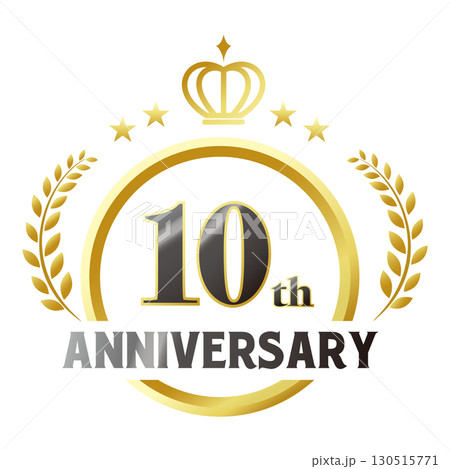 十周年記念のアイコン。 130515771