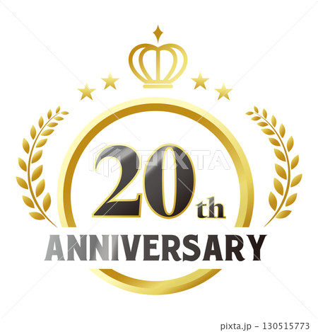二十周年記念のアイコン。 二十周年記念のアイコン。 130515773