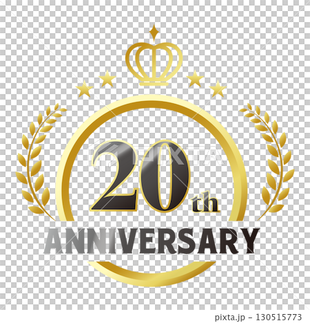 二十周年記念のアイコン。 二十周年記念のアイコン。 130515773