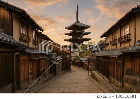 京都　古都　イメージ　フォトリアル 130516691