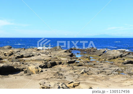 三浦半島の神奈川県の最南端の城ヶ島の夏 130517456