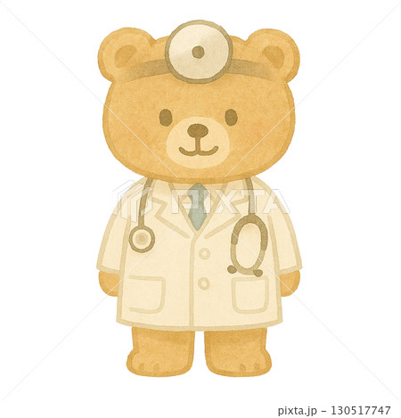クマのお医者さんのイラスト 130517747