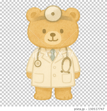クマのお医者さんのイラスト 130517747