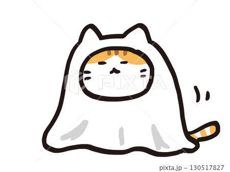ハロウィンおばけ猫(ハチワレ) 130517827