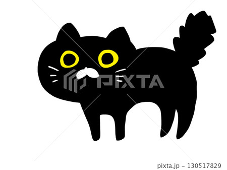 怒った黒猫 130517829