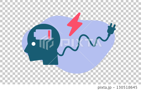 電池沒電的人的插圖 130518645