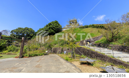 青空に映える掛川城 130518656