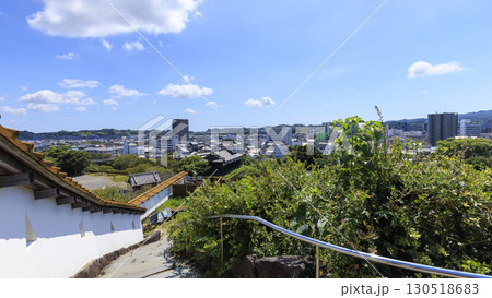 青空に映える掛川城 130518683