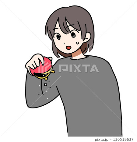 お財布の中身がない女性 130519637
