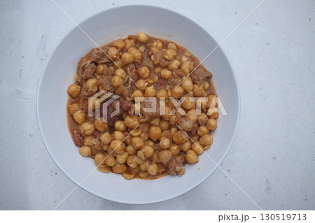 pig tryp dish as typical spanish tapas food  130519713