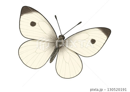 ふよふよ飛んでいるモンシロチョウ 130520191