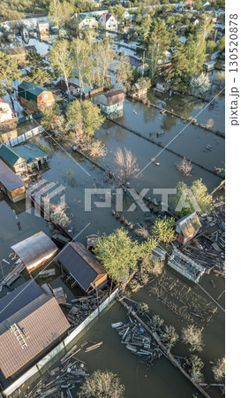 Global warming, floods on the planet.The apocalypse, catastrophes.Storms and destruction.Natural disasters,climate change,the riot of nature.The remnants of human life are floating in dirty water.End 130520878