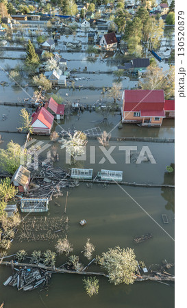 Global warming, floods on the planet.The apocalypse, catastrophes.Storms and destruction.Natural disasters,climate change,the riot of nature.The remnants of human life are floating in dirty water.End 130520879