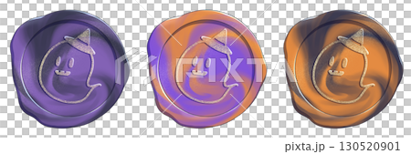 Marble Sealing Stamp Hat and Ghost Pattern Set 130520901