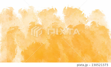 Orange watercolor background with copy space. vector 130521373