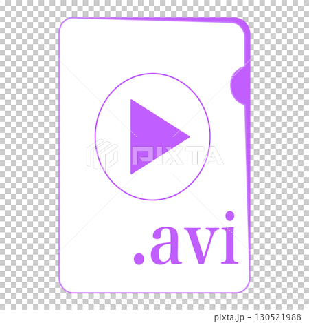 AVI file format illustration video file 130521988