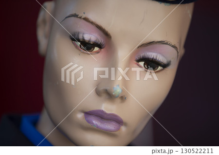 Manikin woman face close up. Manikin woman face close up. 130522211
