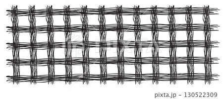 Hand drawn grid vector pattern. Check line background, stripe texture Hand drawn grid vector pattern. Check line background, stripe texture 130522309