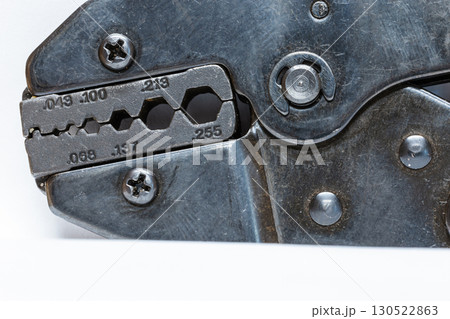 Crimping pliers, crimpers. Crimping pliers for coaxial cable. For BNC connectors. 130522863