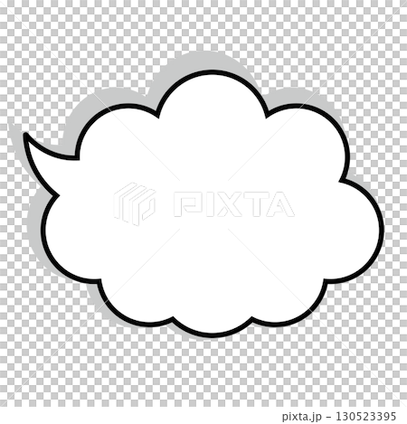 簡單的語音氣泡圖-蓬鬆 130523395