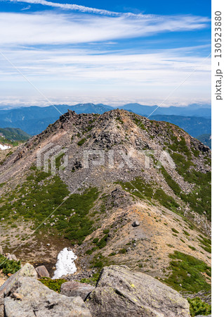 白山御前峰から見る剣ヶ峰 初夏の白山御前峰登山 白山御前峰から見る剣ヶ峰 初夏の白山御前峰登山 130523880